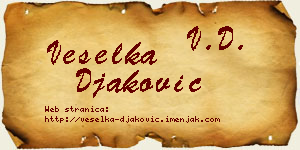 Veselka Đaković vizit kartica